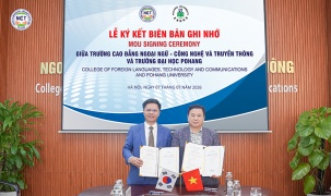 NCT College ký kết hợp tác với Đại học Pohang, mở rộng cơ hội học tập quốc tế cho sinh viên