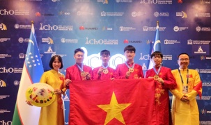 Lần thứ hai liên tiếp, Việt Nam giành trọn 4 Huy chương Vàng tại IChO