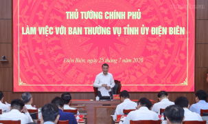 Thủ tướng Lê Minh Hưng làm việc với Ban Thường vụ Tỉnh ủy Điện Biên