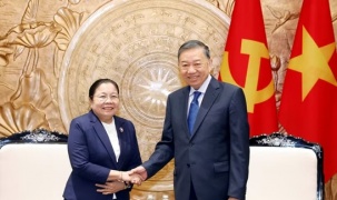 Tổng Bí thư, Chủ tịch nước Tô Lâm tiếp Trưởng Ban Tổ chức Trung ương Lào