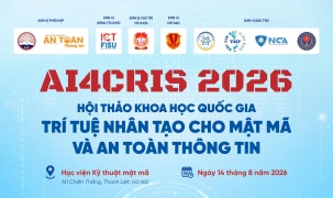 AI4CRIS – Diễn đàn khoa học quốc gia thúc đẩy ứng dụng trí tuệ nhân tạo trong lĩnh vực mật mã và an toàn thông tin