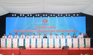 Khởi công Trường THPT Nam Đàn 1, Phó Thủ tướng Phạm Thị Thanh Trà kỳ vọng môi trường giáo dục chất lượng cao, nhân văn