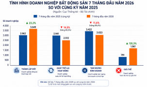 Doanh nghiệp bất động sản giải thể tiếp tục tăng mạnh