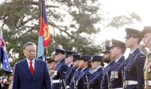 Lễ đón Tổng Bí thư, Chủ tịch nước Tô Lâm thăm cấp Nhà nước Australia