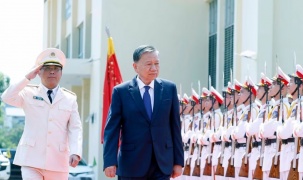 Tổng Bí thư, Chủ tịch nước Tô Lâm thăm, làm việc tại Học viện Kỹ thuật và Công nghệ an ninh (Bộ Công an)