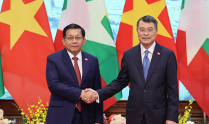 Thủ tướng Lê Minh Hưng hội kiến Tổng thống Myanmar Min Aung Hlaing