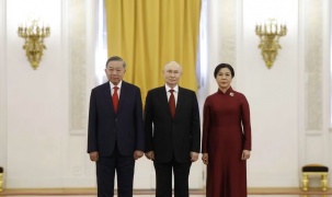 Tổng thống Nga Putin chủ trì Lễ đón Tổng Bí thư, Chủ tịch nước Tô Lâm cùng Phu nhân