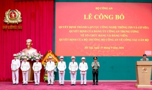 Công bố Quyết định thành lập Cục Công nghệ thông tin và Cơ yếu