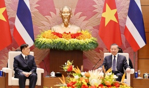 Tổng Bí thư, Chủ tịch nước Tô Lâm hội đàm với Nhà Vua Thái Lan