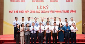 Bốn Văn phòng Trung ương ký Quy chế phối hợp công tác