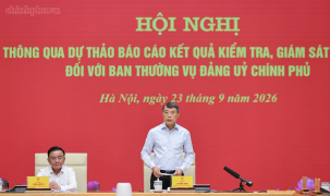 Thông qua dự thảo báo cáo kết quả kiểm tra, giám sát (đợt 3) đối với Ban Thường vụ Đảng ủy Chính phủ