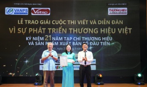 Vinh danh 10 tác phẩm báo chí xuất sắc tại Lễ trao giải cuộc thi viết “Vì sự phát triển thương hiệu Việt”