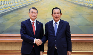 Thủ tướng Lê Minh Hưng hội kiến Chủ tịch Đảng Nhân dân, Chủ tịch Thượng viện Campuchia Hun Sen