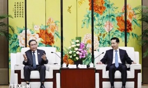 Chủ tịch Quốc hội Trần Thanh Mẫn tiếp Bí thư tỉnh ủy Thiểm Tây