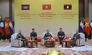 Cuộc gặp thường niên giữa ba Bộ trưởng Bộ Quốc phòng Việt Nam - Lào - Cam-pu-chia