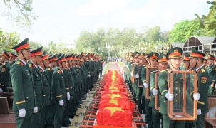 Các địa phương tổ chức Lễ viếng, truy điệu và an táng hài cốt liệt sĩ