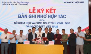 Vĩnh Long ký kết hợp tác với Microsoft