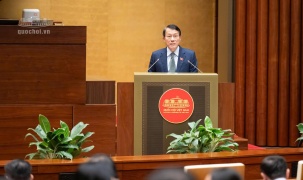 Bộ trưởng Lương Tam Quang trình bày Tờ trình dự án Luật Tổ chức cơ quan điều tra hình sự (sửa đổi)
