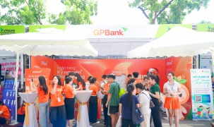 Gian hàng GPBank tại VPIM 2026 hút đông runner check-in, trải nghiệm