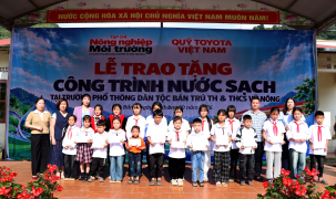 Toyota Việt Nam mang nguồn nước sạch đến trường học vùng cao Cao Bằng