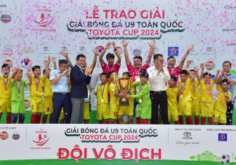 Lễ Bế mạc giải bóng đá U9 toàn quốc Toyota Cup 2024