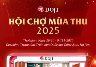 Tinh hoa trang sức DOJI sẽ tỏa sáng tại Hội chợ mua Thu 2025