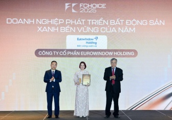 Eurowindow Holding được vinh danh “Doanh nghiệp phát triển bất động sản xanh bền vững của năm”