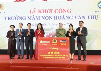 T&T Group và SHB đồng hành cùng Bộ Công an xây dựng Trường mầm non Hoàng Văn Thụ tại Lạng Sơn