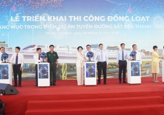 VinSpeed tăng tốc thi công tuyến đường sắt tốc độ cao Bến Thành - Cần Giờ