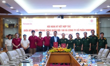 Bệnh viện Trung ương Quân đội 108 và Công ty cổ phần VinBrain ký kết hợp tác thúc đẩy chuyển đổi số
