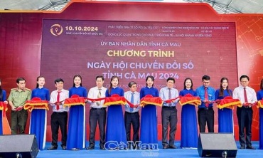 Sôi nổi Ngày hội Chuyển đổi số tỉnh Cà Mau