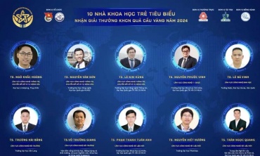 Công bố 10 gương mặt nhà khoa học trẻ đạt giải Quả Cầu Vàng năm 2024