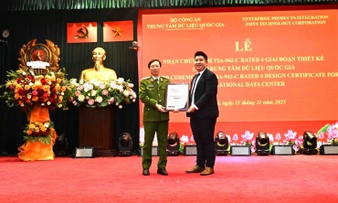 Trung tâm Dữ liệu quốc gia tổ chức Lễ nhận chứng chỉ TIA-942-C Rated 4