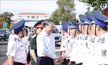 Tổng Bí thư Tô Lâm: Tập trung xây dựng Cảnh sát biển Việt Nam theo hướng 'tinh, gọn, mạnh' tiến thẳng lên hiện đại