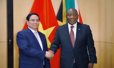 Thủ tướng Phạm Minh Chính và Tổng thống Nam Phi tuyên bố nâng cấp quan hệ song phương lên Đối tác Chiến lược