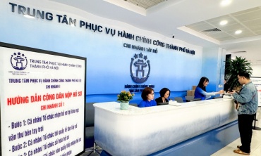 Hà Nội triển khai mô hình Trung tâm Phục vụ hành chính công một cấp