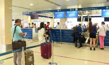 Từ 1/12 chỉ làm thủ tục tại quầy đối với hành khách có hành lý ký gửi