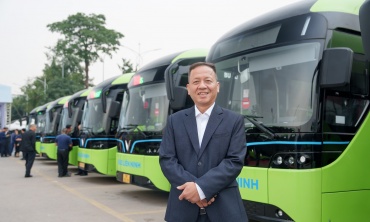 Liên Ninh chuyển đổi 100% sang xe buýt điện VinFast
