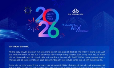 🎊THƯ CHÚC MỪNG NĂM MỚI 2026 TỪ CHỦ TỊCH HĐQT/CHỦ TỊCH ĐIỀU HÀNH TẬP ĐOÀN CÔNG NGHỆ CMC