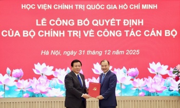 Thứ trưởng Bộ VHTT&DL Lê Hải Bình giữ chức Phó Giám đốc Học viện Chính trị Quốc gia Hồ Chí Minh