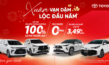 Toyota Việt Nam cùng hệ thống Đại lý triển khai chương trình khuyến mại tháng 1/2026