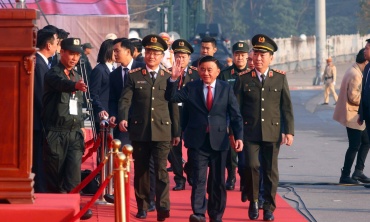 Bộ Công an tổ chức lễ xuất quân bảo đảm an ninh, trật tự Đại hội Đảng lần thứ XIV