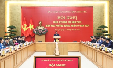 Đồng chí Phạm Minh Chính chủ trì Hội nghị tổng kết năm 2025, triển khai nhiệm vụ năm 2026 của Đảng ủy Chính phủ