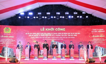 Khởi công Dự án xây dựng nhà ở cho lực lượng vũ trang Công an nhân dân tại tỉnh Bắc Ninh