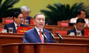 Khai mạc Đại hội XIV: Tổng Bí thư Tô Lâm trình bày Báo cáo về các văn kiện trình Đại hội XIV Đảng Cộng sản Việt Nam
