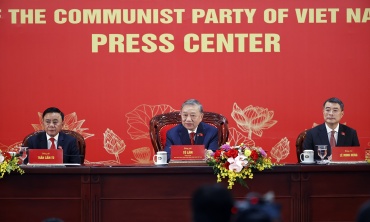 Tổng Bí thư Tô Lâm chủ trì Họp báo quốc tế thông báo kết quả Đại hội XIV của Đảng