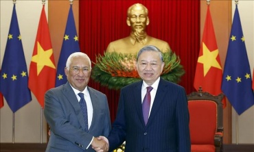 Tổng Bí thư Tô Lâm tiếp Chủ tịch Hội đồng châu Âu