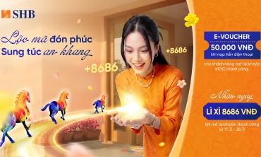 Khởi đầu năm mới, rinh ngay lộc lớn từ SHB với tổng giá trị quà tặng hơn 4,5 tỷ đồng