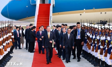 Tổng Bí thư Tô Lâm bắt đầu chuyến thăm cấp Nhà nước tới Vương quốc Campuchia