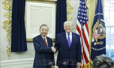 Tổng Bí thư Tô Lâm gặp Tổng thống Hoa Kỳ Donald Trump